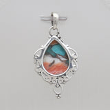 925 Silver Turquoise Spiny Oyster Pendants