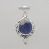 925 Sterling Silver Sodalite Pendants