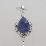 925 Sterling Silver Sodalite Pendants