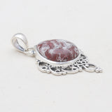 925 Silver Crazy Lace Agate Pendants