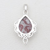 925 Silver Crazy Lace Agate Pendants