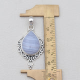 925 Silver Crazy Lace Agate Pendants