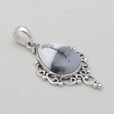 925 Sterling Silver Dendritic Opal Pendants