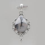 925 Sterling Silver Dendritic Opal Pendants