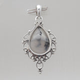 925 Sterling Silver Dendritic Opal Pendants