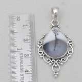 925 Sterling Silver Dendritic Opal Pendants