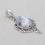 925 Sterling Silver Dendritic Opal Pendants