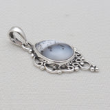 925 Sterling Silver Dendritic Opal Pendants