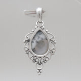 925 Sterling Silver Dendritic Opal Pendants