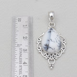 925 Sterling Silver Dendritic Opal Pendants