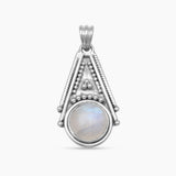 Rainbow Moonstone Silver Pendants