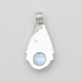 Rainbow Moonstone Silver Pendants