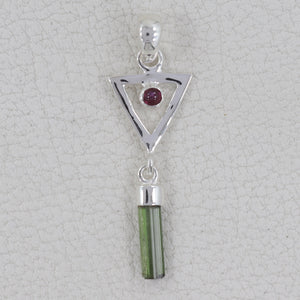 925 Sterling Silver Tourmaline Pendants