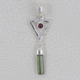 925 Starling Silver Tourmaline Pendants