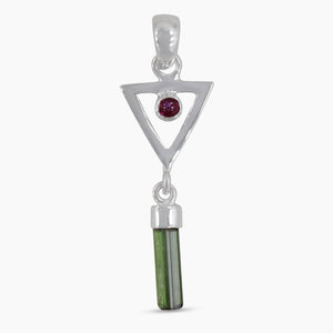 925 Sterling Silver Tourmaline Pendants