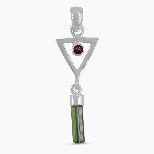 925 Sterling Silver Tourmaline Pendants