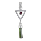 925 Starling Silver Tourmaline Pendants