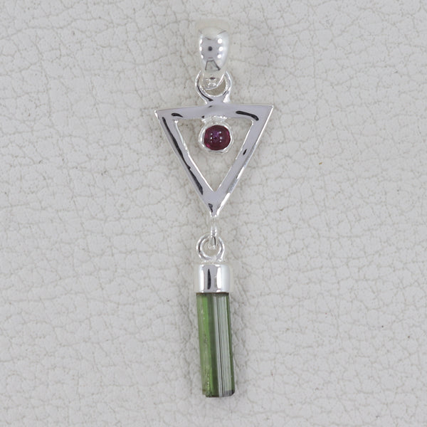 925 Sterling Silver Tourmaline Pendants
