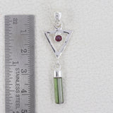 925 Starling Silver Tourmaline Pendants