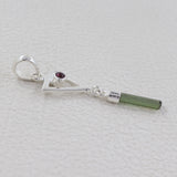 925 Starling Silver Tourmaline Pendants