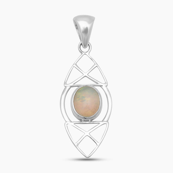 925 Sterling Silver Ethiopian Opal Pendants