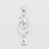 925 Sterling Silver Herkimer Quartz Pendants