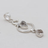 925 Sterling Silver Herkimer Quartz Pendants