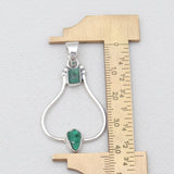 925 Sterling Silver Emerald Pendants