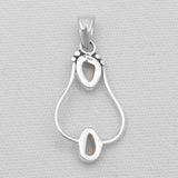 925 Silver Herkimer Quartz Pendants