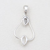 925 Silver Herkimer Quartz Pendants