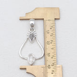 925 Silver Herkimer Quartz Pendants