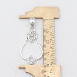 925 Silver Herkimer Quartz Pendants