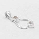 925 Silver Herkimer Quartz Pendants