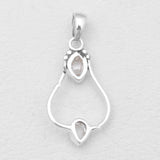 925 Silver Herkimer Quartz Pendants