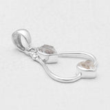925 Silver Herkimer Quartz Pendants