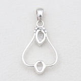 925 Silver Herkimer Quartz Pendants