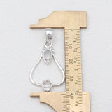 925 Silver Herkimer Quartz Pendants