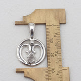 925 Silver Herkimer Quartz Pendants