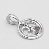 925 Silver Herkimer Quartz Pendants