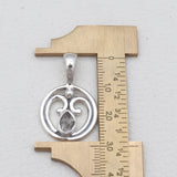 925 Silver Herkimer Quartz Pendants