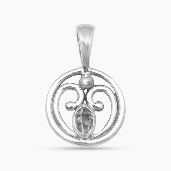 925 Silver Herkimer Quartz Pendants
