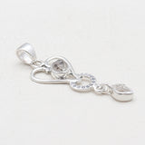925 Silver Herkimer Quartz Pendants