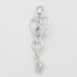 925 Silver Herkimer Quartz Pendants