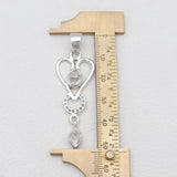 925 Silver Herkimer Quartz Pendants