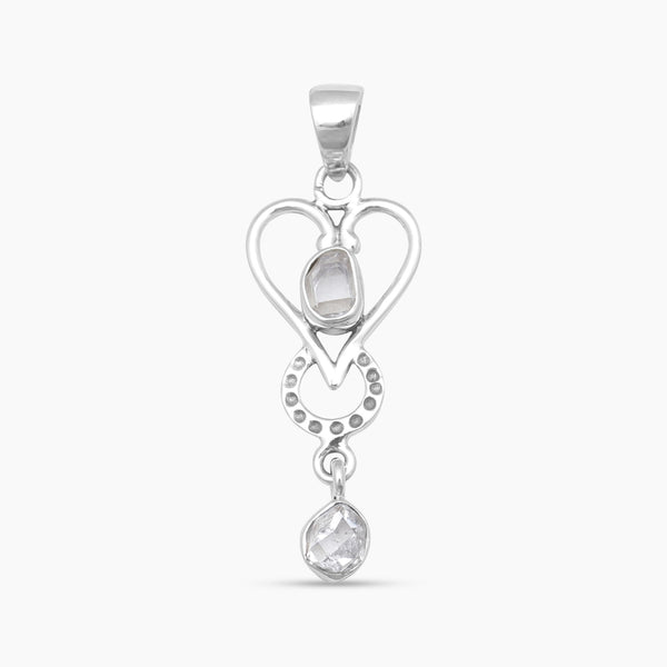 925 Silver Herkimer Quartz Pendants