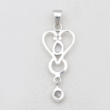 925 Silver Herkimer Quartz Pendants