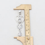 925 Silver Herkimer Quartz Pendants