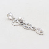925 Silver Herkimer Quartz Pendants
