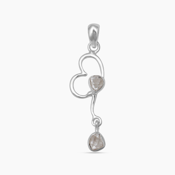 Herkimer Quartz Silver Pendants