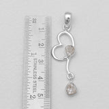 Herkimer Quartz Silver Pendants